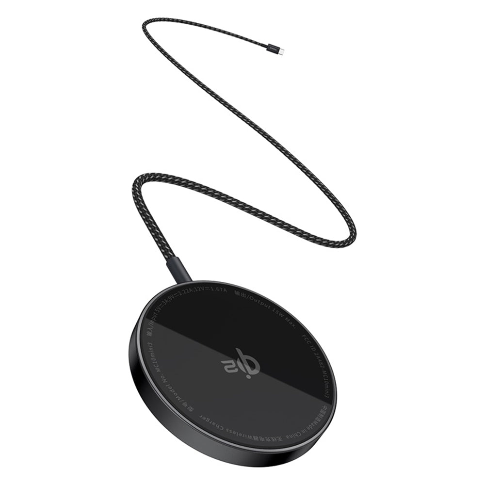 Baseus - Magnetic Wireless Charger Simple Mini4 Air (P10278200111-00) - Fast Charging, Cable Type-C, Qi2, 15W - Cluster 