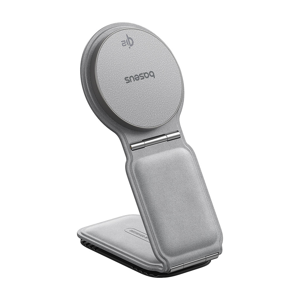 Baseus - Car Holder with Wireless Charging PrimeTrip C02 (C40169003831-00) - Magnetic Grip for Dashboard, 15W - Frosted 