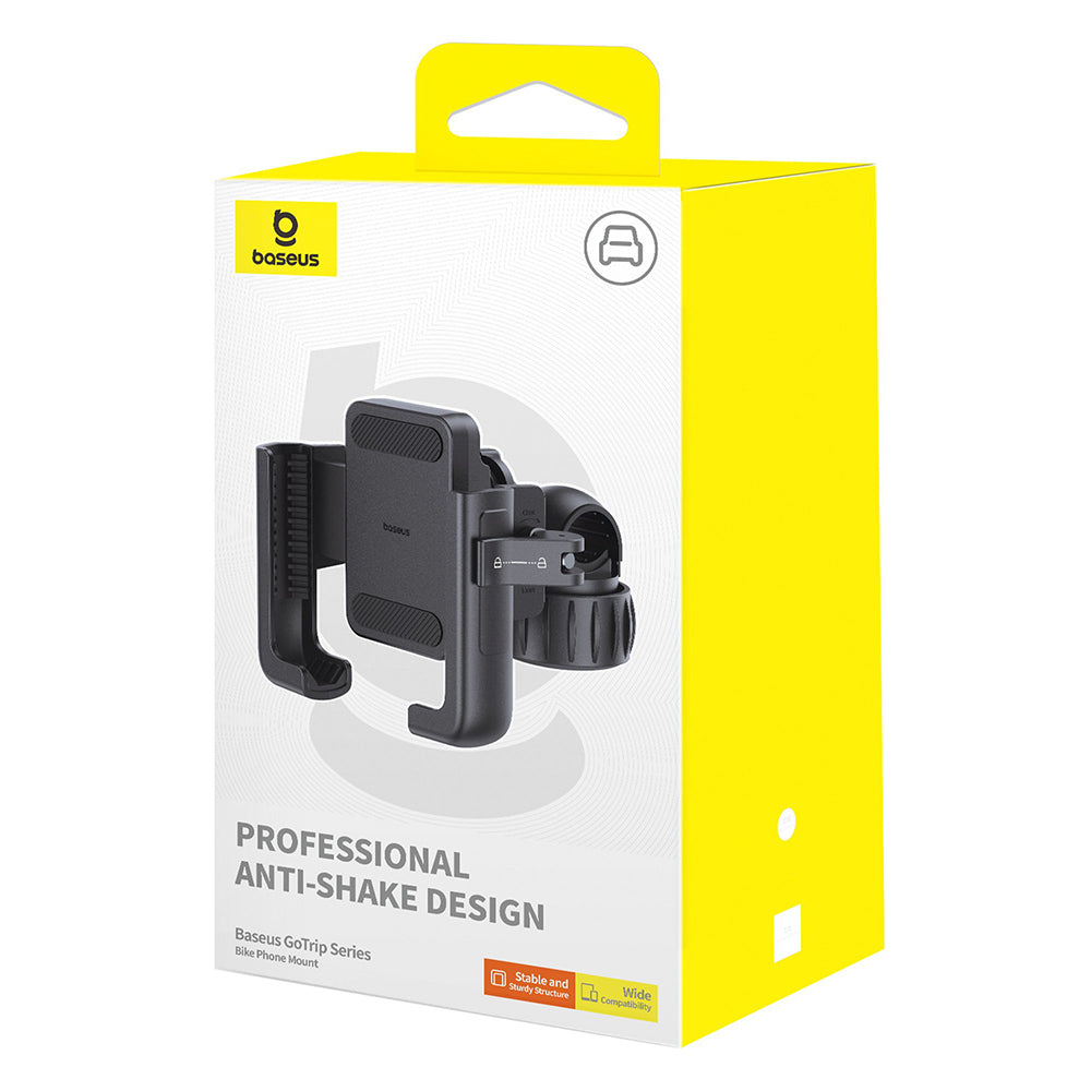 Baseus - Bike Holder GoTrip (C40572301111-00) - CyclingTripod, 360°, Anti-Shake, with Screw Lock, 5.7 - 7.2" - Cluster B