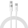 Baseus - Data Cable Display 2 (P10382702211-01) - Fast Charging, Type-C to Type-C, Digital Display, 100W, 2m - Moon Whit