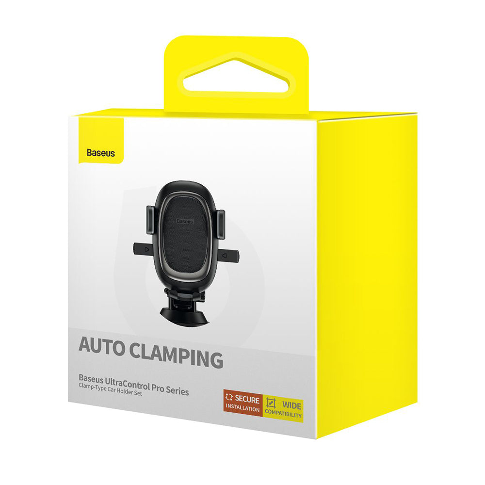Baseus - Car Holder UltraControl Pro Series (C40351600113-00) - Auto Clamping, for Dashboard/Air Vent - Cluster Black