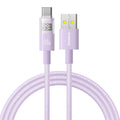 Baseus - Data Cable Display 2 (P10382701511-01) - Fast Charging, USB to Type-C, Digital Display, 100W, 2m - Nebula Purpl