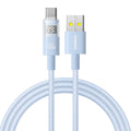Baseus - Data Cable Display 2 (P10382701311-01) - Fast Charging, USB to Type-C, Digital Display, 100W, 2m - Galaxy Blue