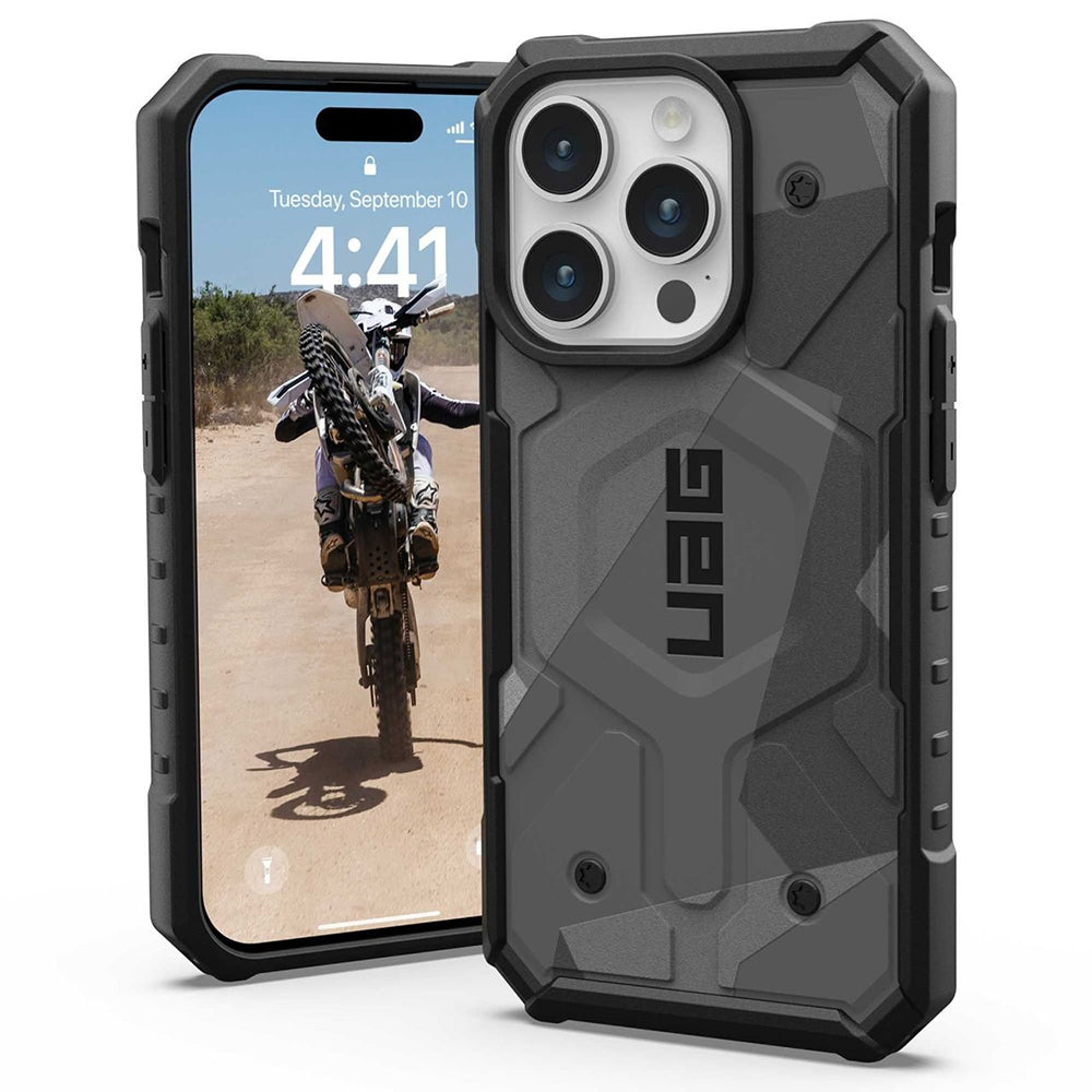 UAG - Pathfinder SE MagSafe - iPhone 15 Pro - Geo Camo