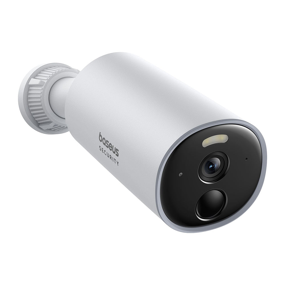 Baseus - Outdoor Camera Security B1 (S0SV002130) - 2K, 8GB, Two-way Talk, Night Vision, IP67, 7.800mAh - White
