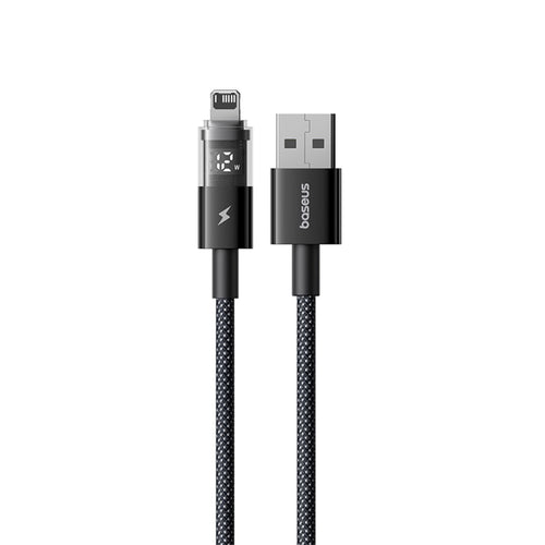 Baseus - Data Cable Display 2 (P10382700121-00) - USB to Lightning, Fast Charging, Digital Display, 2.4A, 1m - Cosmic Bl