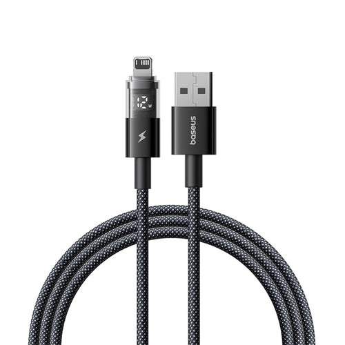 Baseus - Data Cable Display 2 (P10382700121-00) - USB to Lightning, Fast Charging, Digital Display, 2.4A, 1m - Cosmic Bl