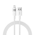 Baseus - Data Cable Display 2 (P10382700211-00) - USB to Lightning, Fast Charging, Digital Display, 2.4A, 1m - Moon Whit