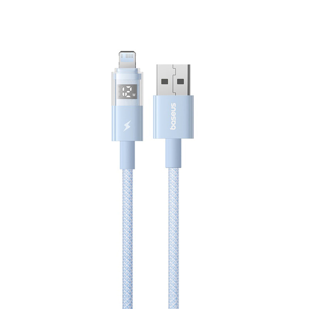 Baseus - Data Cable Display 2 (P10382700311-01) - USB to Lightning, Fast Charging, Digital Display, 2.4A, 2m - Galaxy Bl