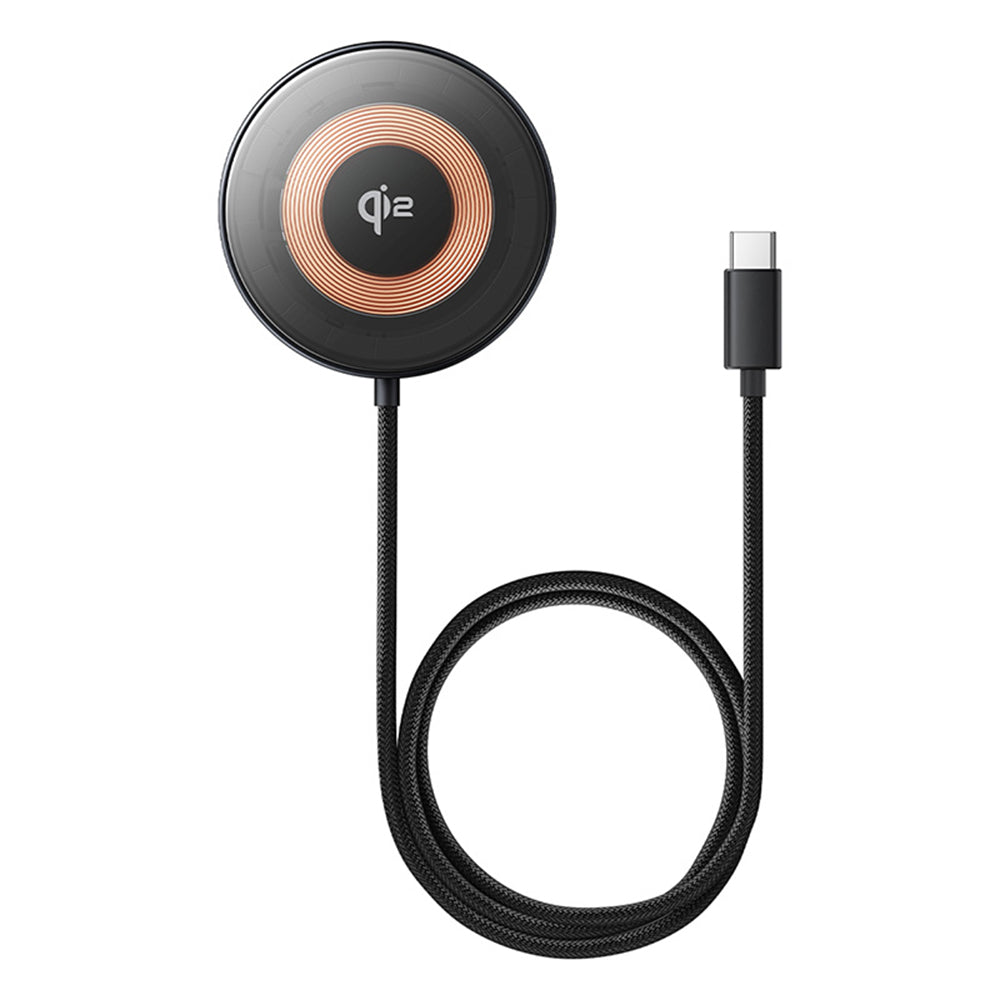 Baseus - Magnetic Wireless Charger Simple Mini4 (P10273300121-01) - Universal, with Stand, USB-C, Qi2 15W, 1m - Cosmic B