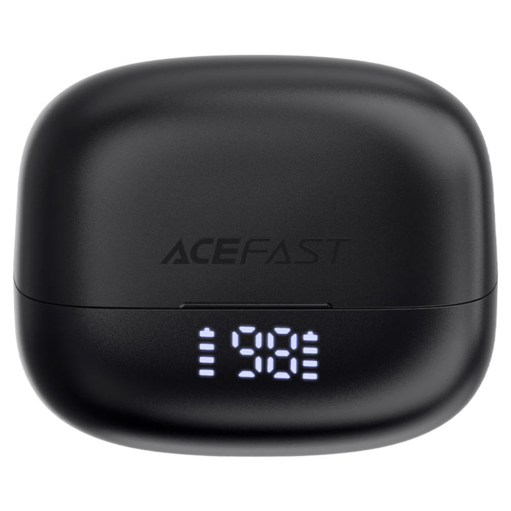 Acefast - Wireless Earbuds (W1) - Type-C, TWS, Bluetooth 5.4, Call Noise Reduction, IPX4, LED Digital Display - Black