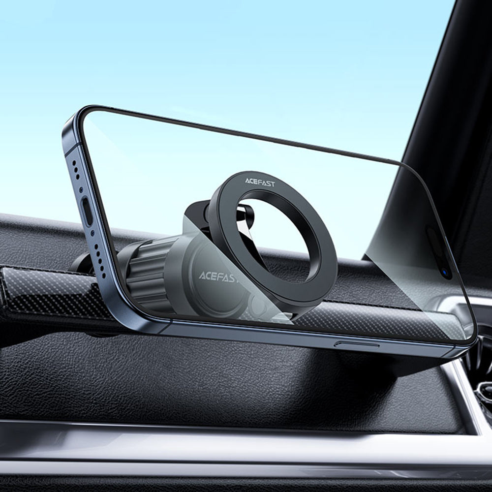 Acefast - Phone Holder (E23) - for Desk, Magnetic, Adjustable, Wide Compatibility, Portable, Durable - Black