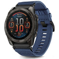 Techsuit - Watchband QuickFit 26mm (W070) - Garmin Fenix 3/3 HR/5X/5X Plus/6X/6X Pro/7X/7X Pro Solar - Nightshade Blue