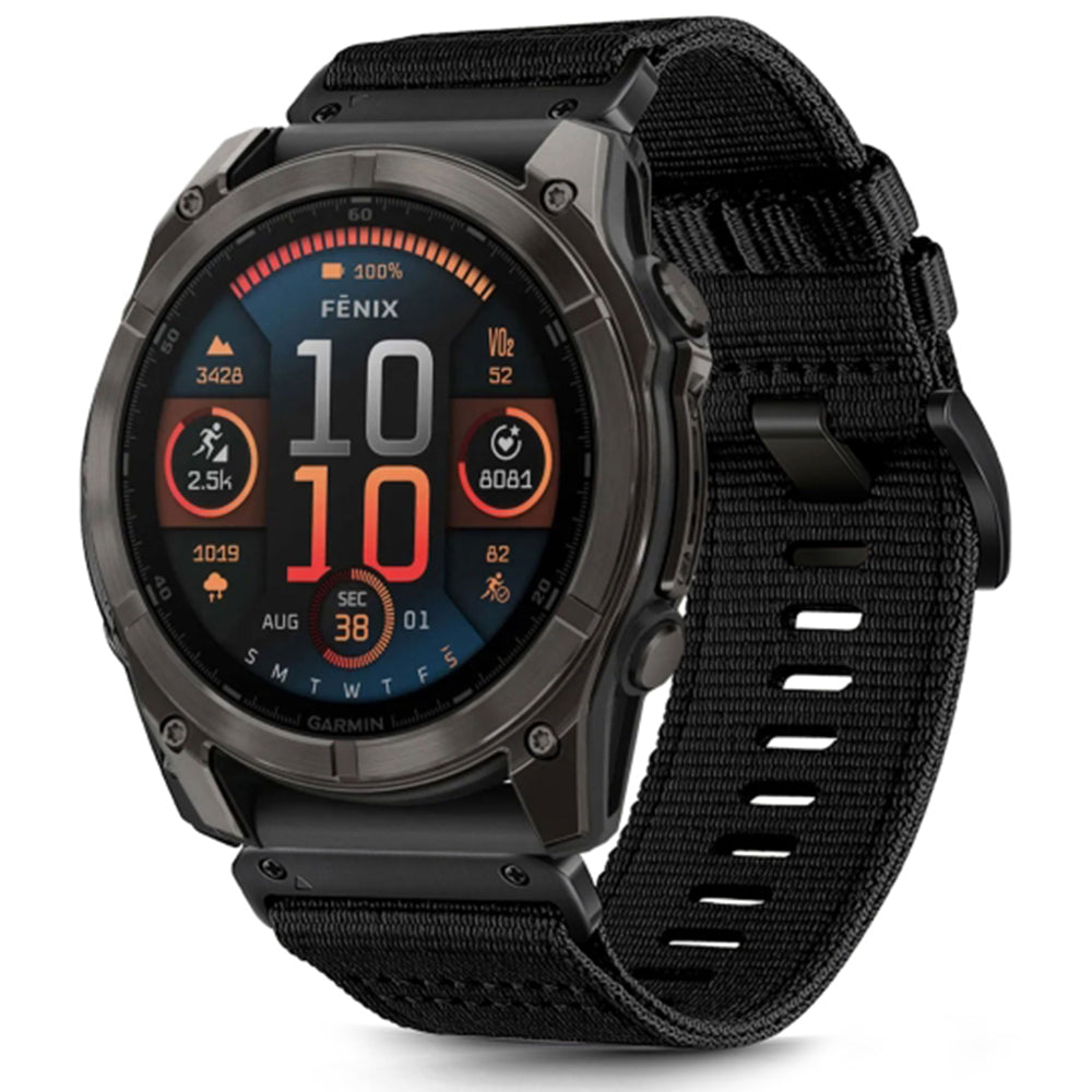 Techsuit - Watchband QuickFit 22mm (W070) - Garmin Fenix 5/5 Plus 6/6 Pro/7/Forerunner 945/970/Approach S60 - Obsidian B