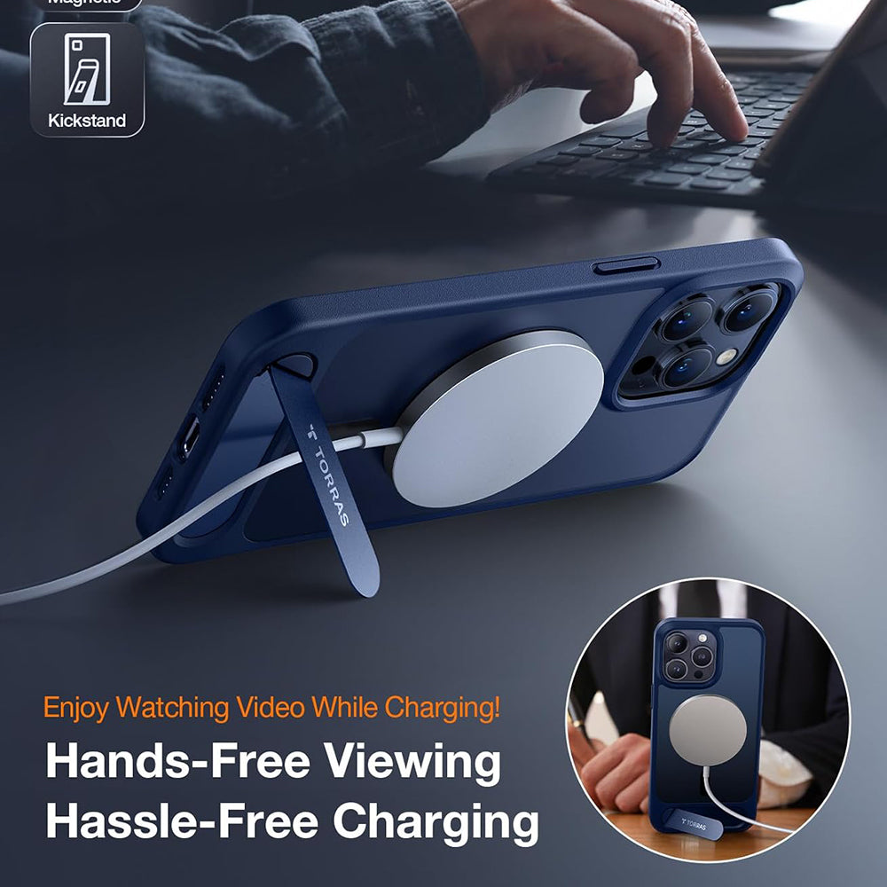 Torras - Pstand MagSafe - iPhone 15 Pro Max - Navy Blue