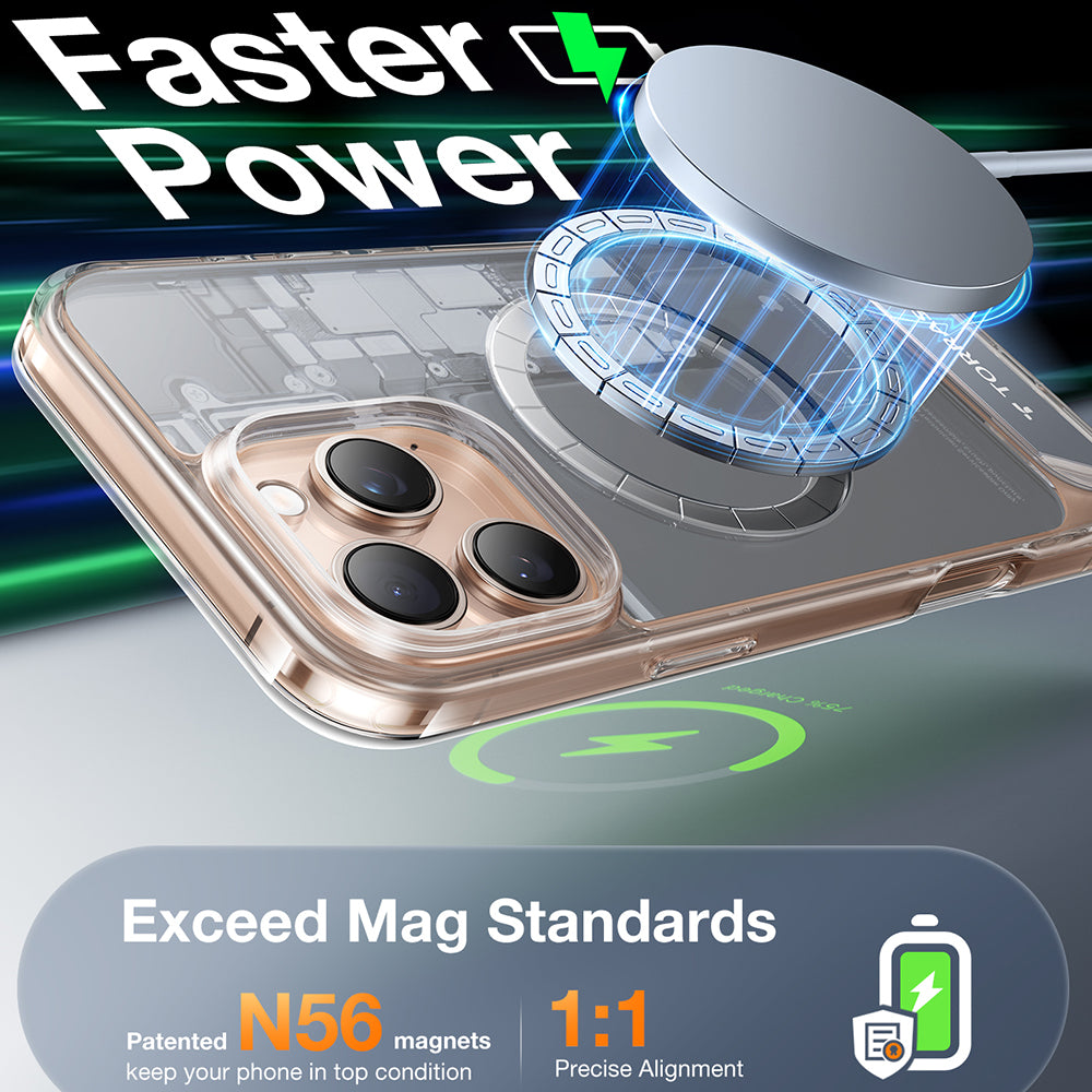 Torras - Pstand MagSafe - iPhone 16 Pro - Clear