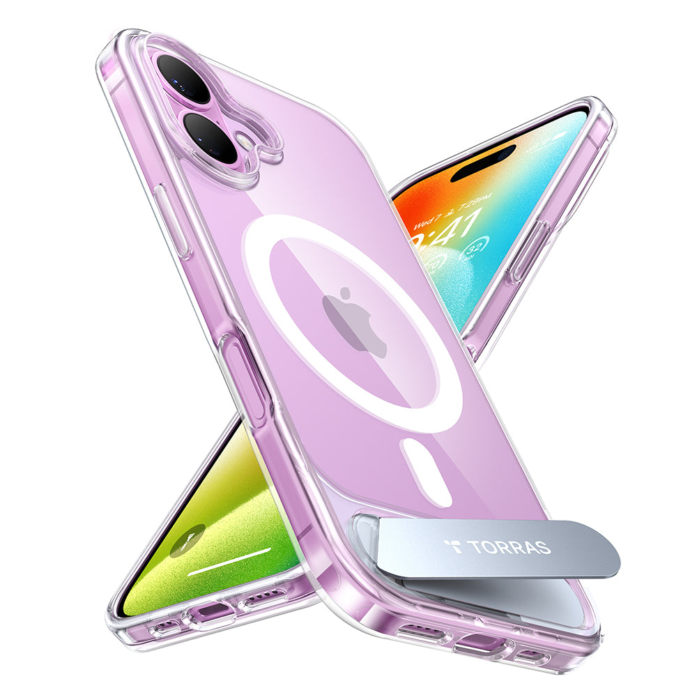 Torras - Pstand MagSafe - iPhone 16 Plus - Clear