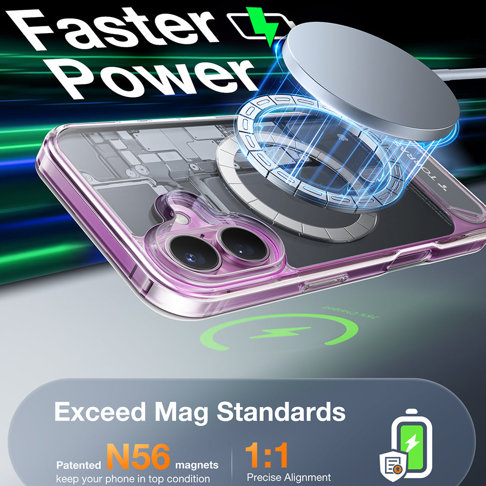 Torras - Pstand MagSafe - iPhone 16 - Clear