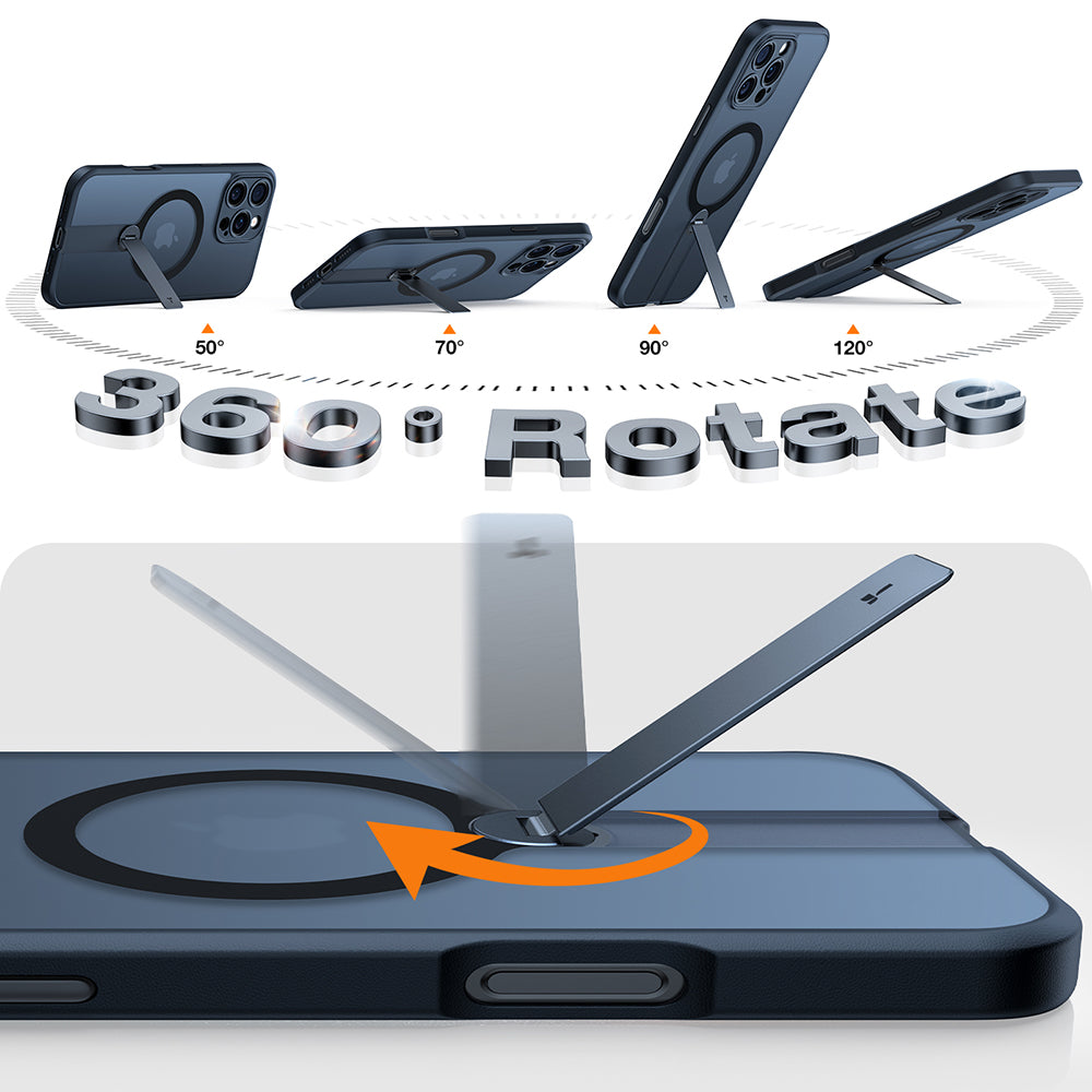 Torras - Pstand Spin MagSafe - iPhone 16 Pro Max - Black