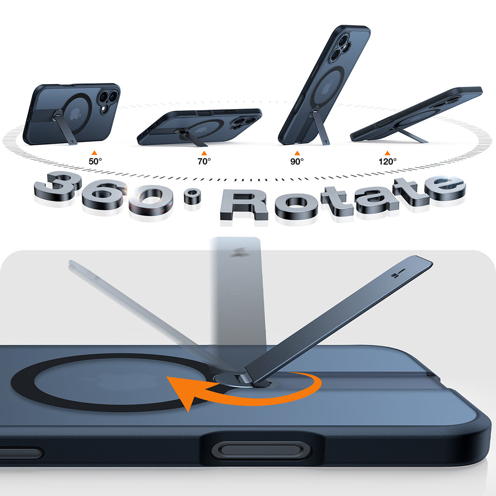 Torras - Pstand Spin MagSafe - iPhone 16 - Black