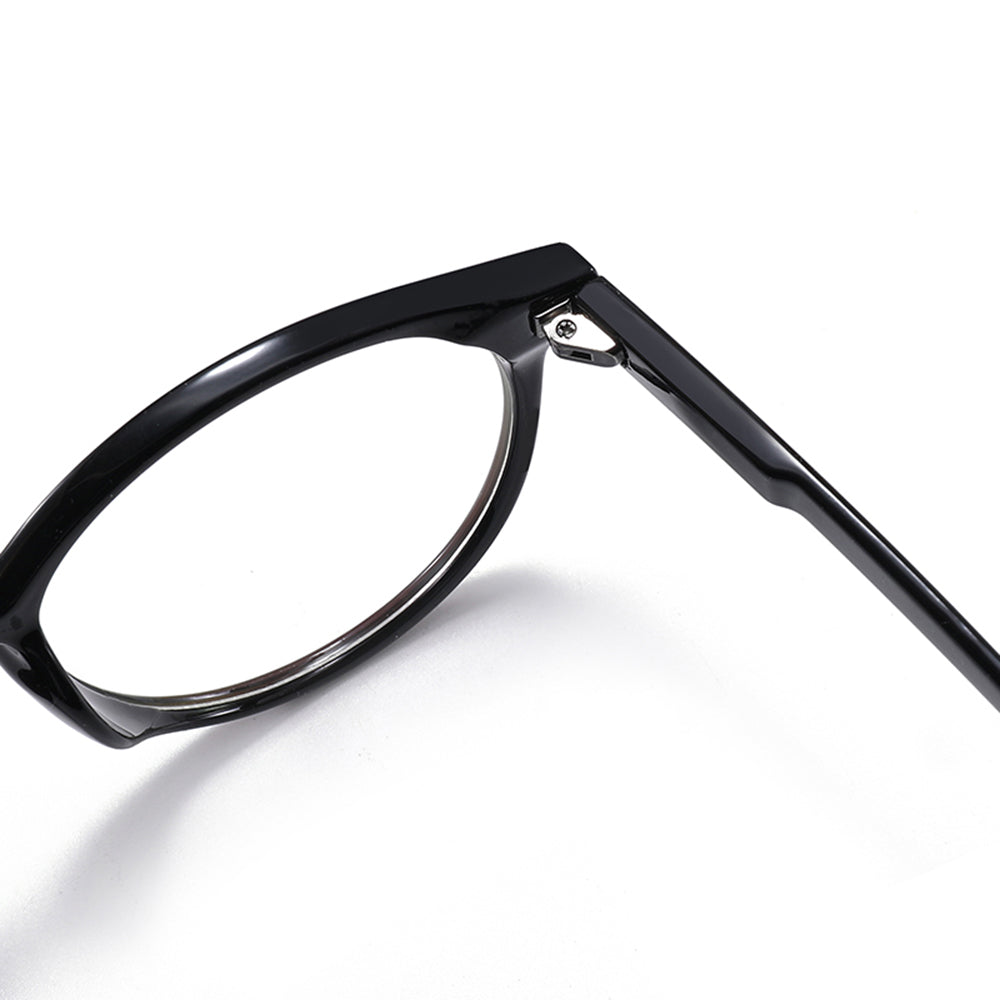 Techsuit - Anti-Blue Light Glasses Reflex PC (PC28003-C1) - Round - Black