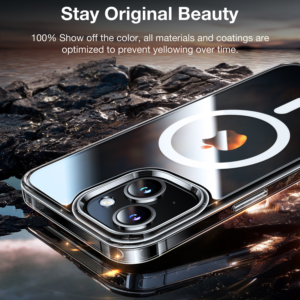 Torras Husa de protectie Torras Diamond MagSafe Series compatibil cu iPhone 15, Transparent – imagine 2