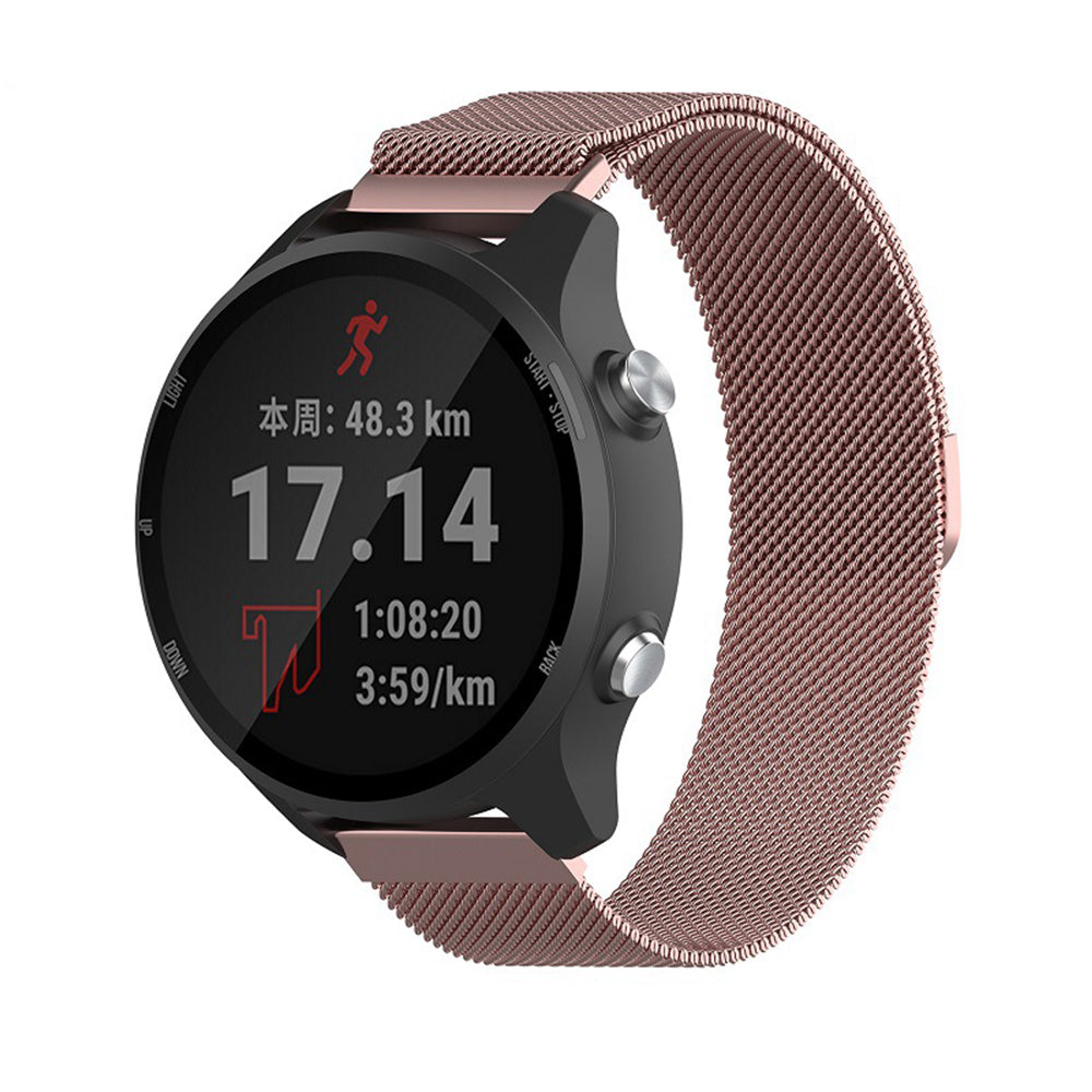 Techsuit - Watchband 18mm (W009) - Huawei Watch GT 4 (41mm)/W1/Honor Watch S1/Garmin Venu 2S/Vivoactive 4S - Rose Gold