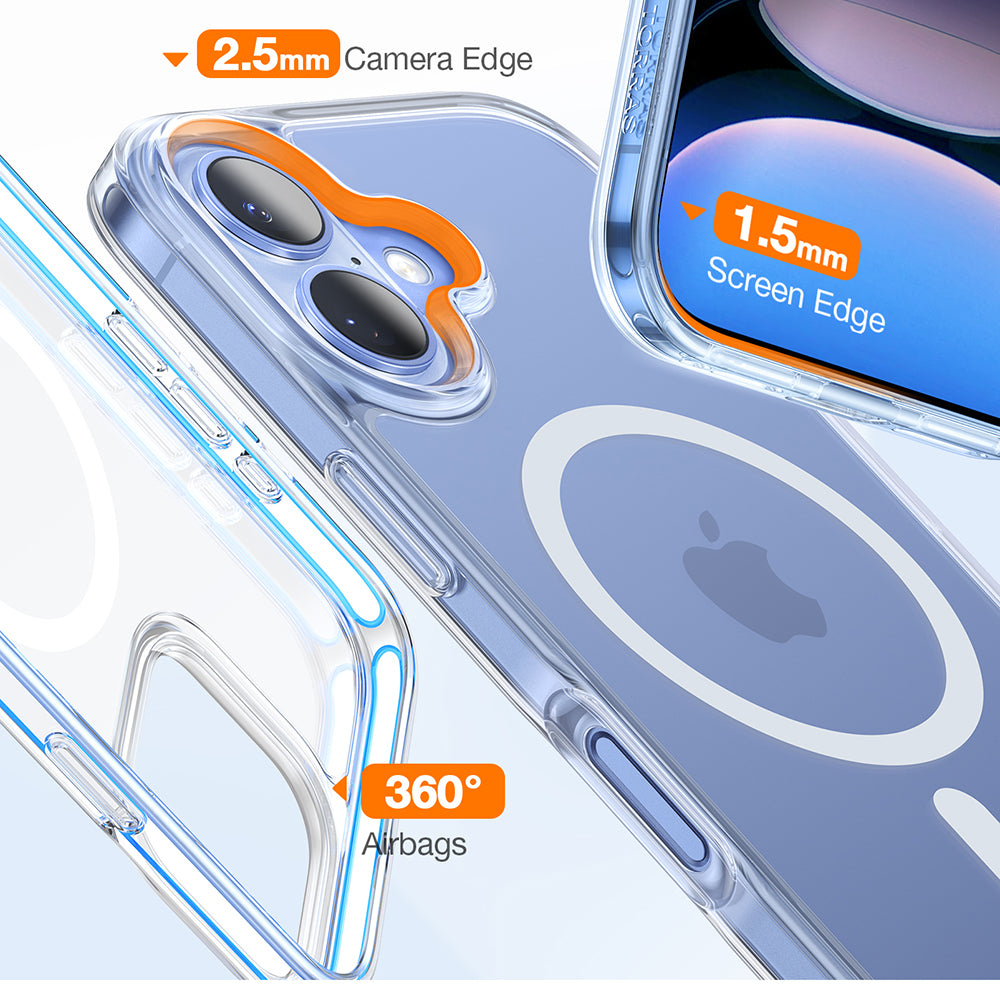 Torras - Diamond MagSafe Series - iPhone 16 - Clear