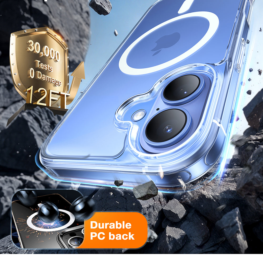 Torras - Diamond MagSafe Series - iPhone 16 Plus - Clear