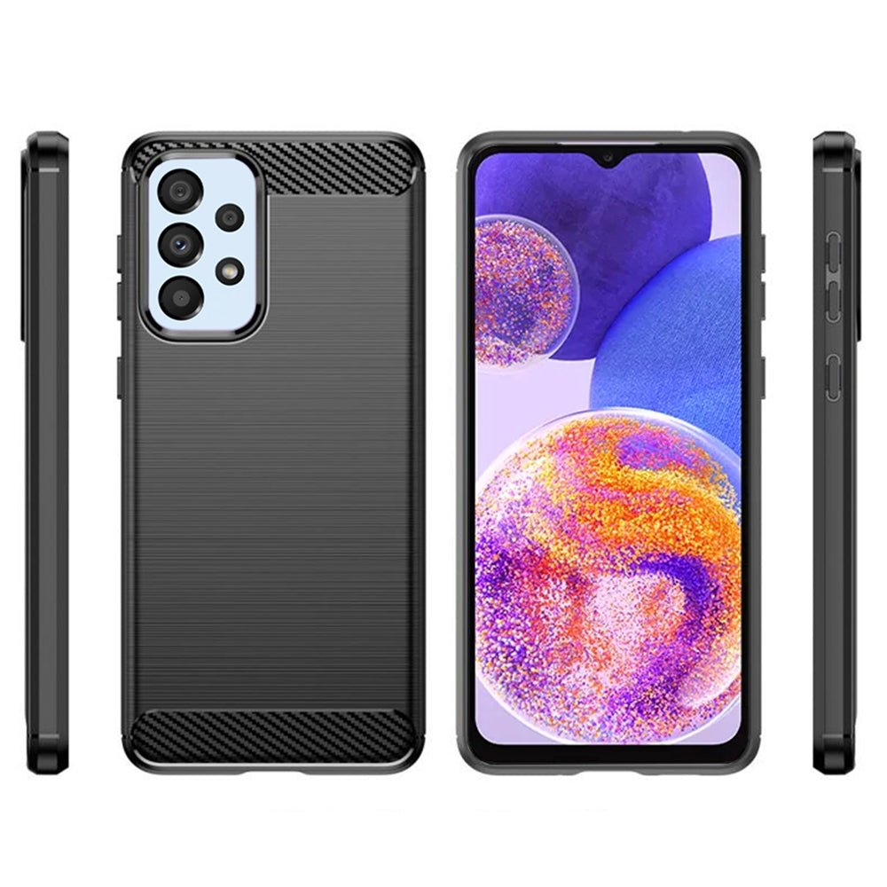 Techsuit - Carbon Silicone - Samsung Galaxy A23 4G / A23 5G - Black