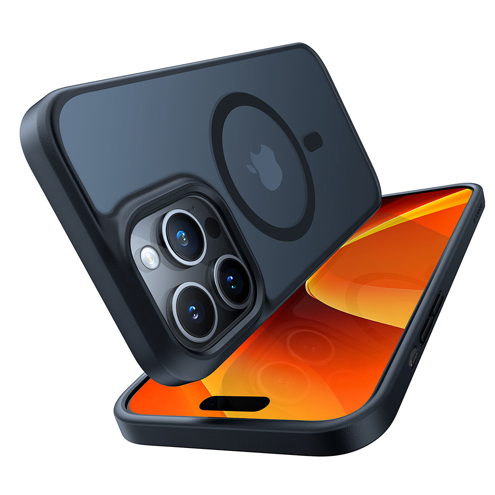 Torras Husa de protectie Torras Guardian Magnetic Series compatibil cu iPhone 15 Pro, Negru – imagine 4