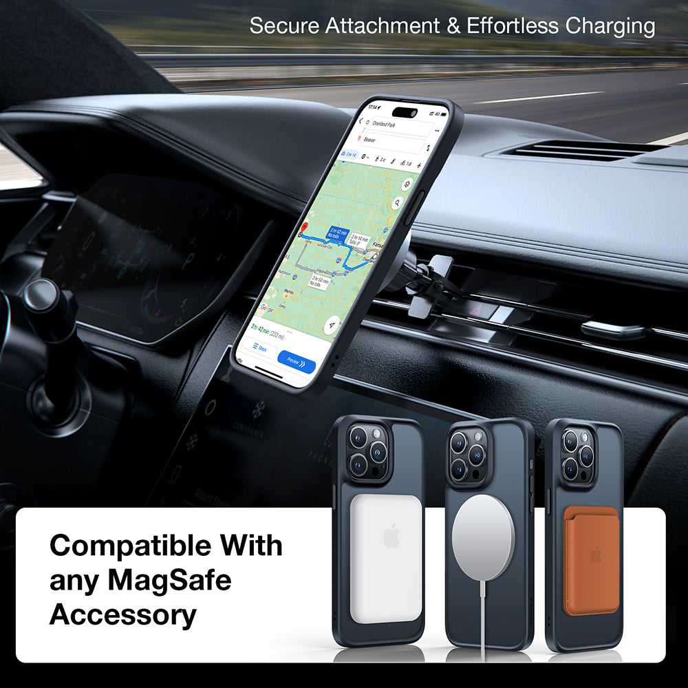 Torras Husa de protectie Torras Guardian Magnetic Series compatibil cu iPhone 15 Pro, Negru – imagine 5