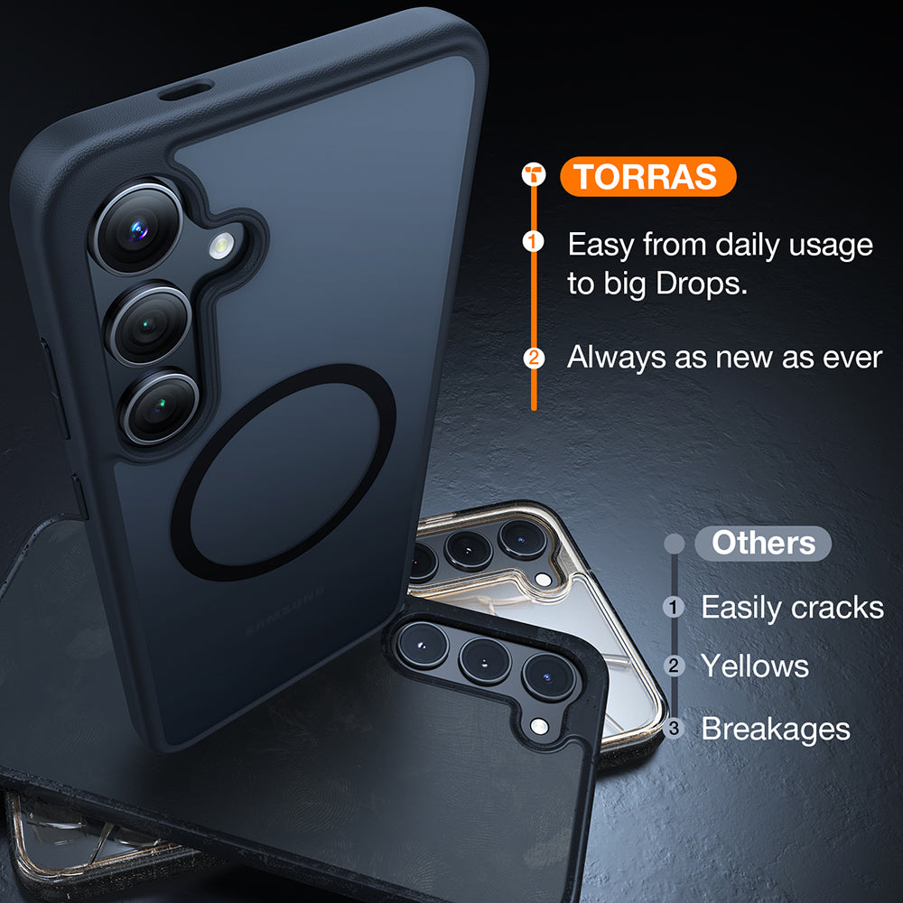 Torras - Guardian Magnetic Series - Samsung Galaxy S24 Plus - Black