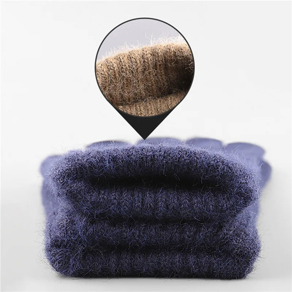 Iwarm - Gloves (ST0016) - from Alpaca Wool, Size 22cm - Coffee
