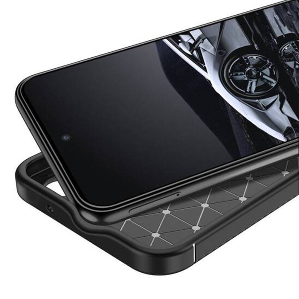 Techsuit - CarbonFiber - Samsung Galaxy S25 - Black