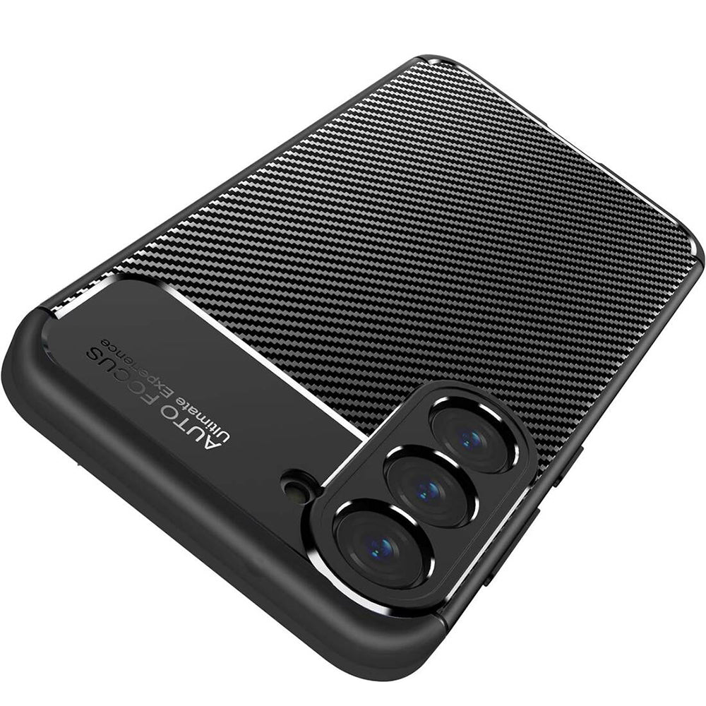 Techsuit - CarbonFiber - Samsung Galaxy S25 - Black