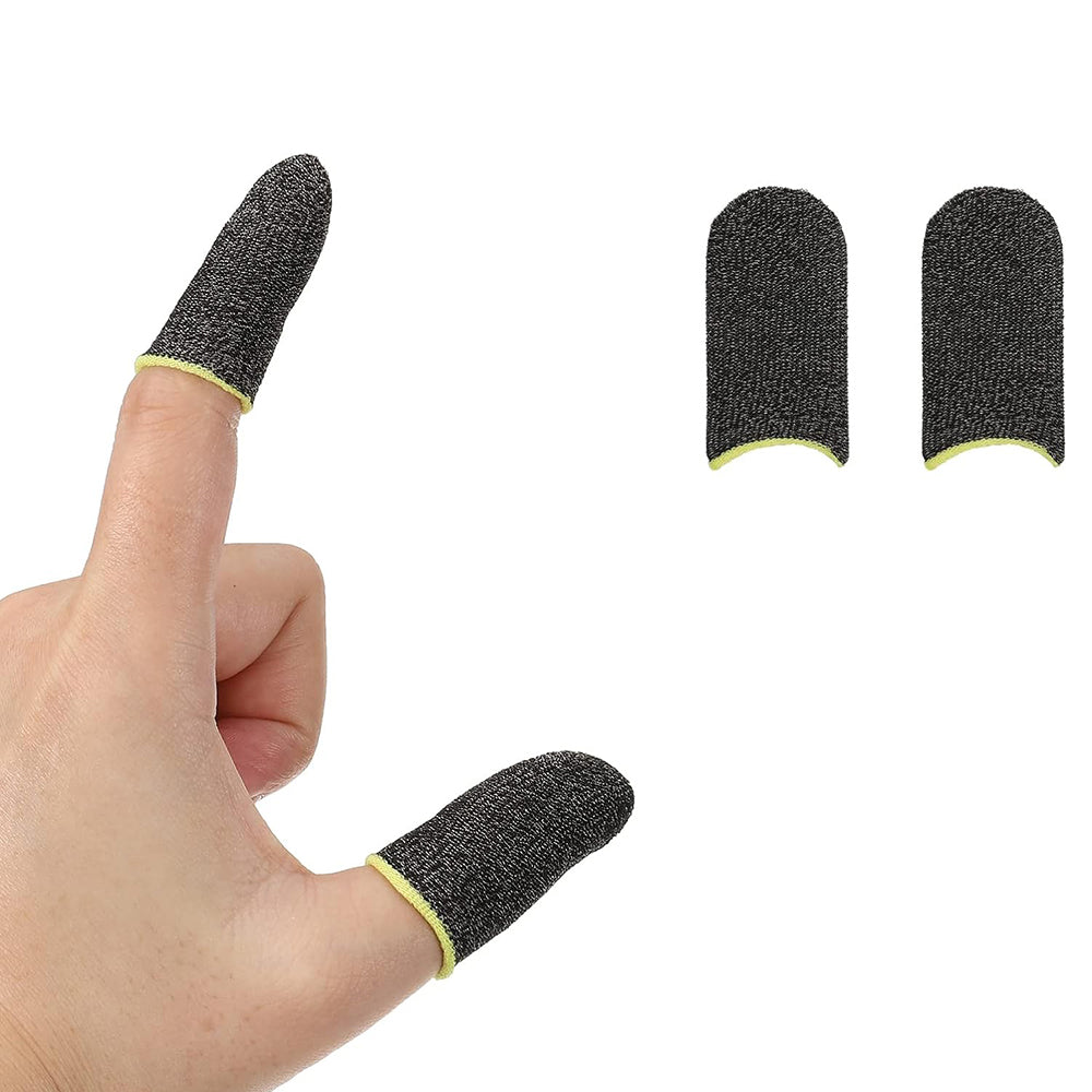 Techsuit - Mobile Gaming Finger Sleeve (FS3-02) - for Peaceful Elite, King of Glory, Call of Duty, 40x20mm - Red