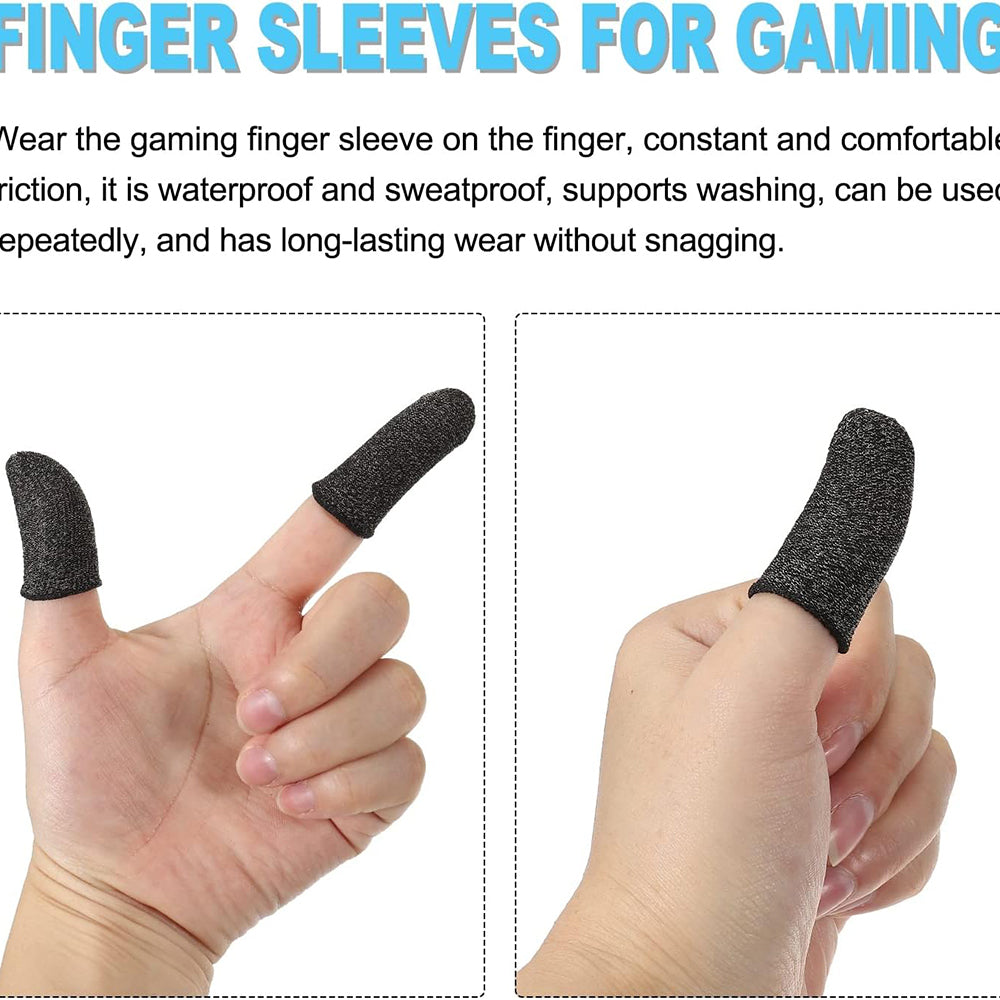 Techsuit - Mobile Gaming Finger Sleeve (FS3-04) - for Peaceful Elite, King of Glory, Call of Duty, 40x20mm - Yellow