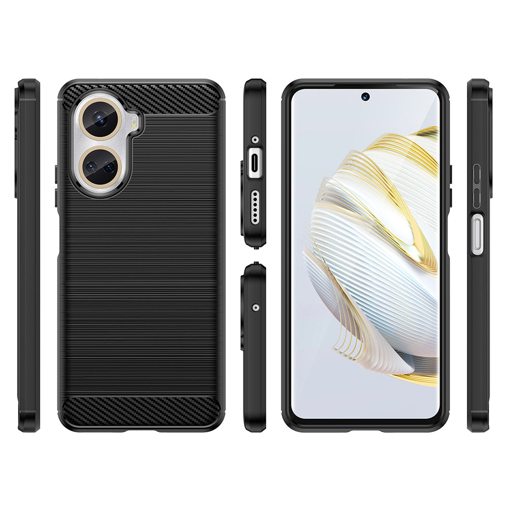 Techsuit - Carbon Silicone - Huawei nova 10 SE - Black
