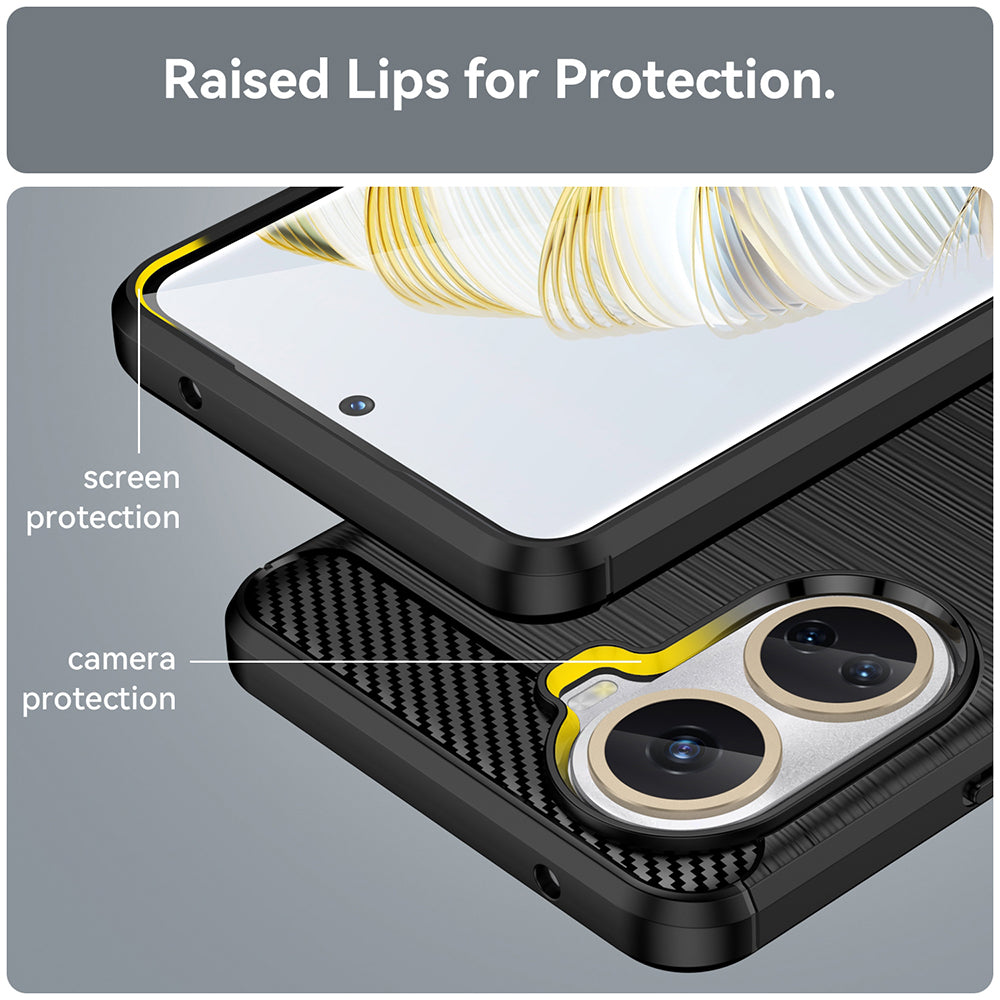 Techsuit - Carbon Silicone - Huawei nova 10 SE - Black