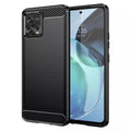 Techsuit - Carbon Silicone - Motorola Moto G72 - Black