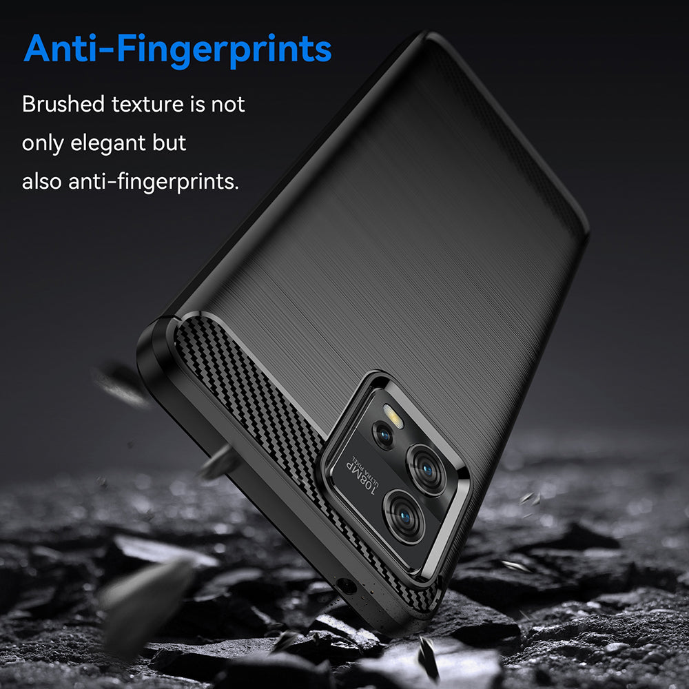 Techsuit - Carbon Silicone - Motorola Moto G72 - Black