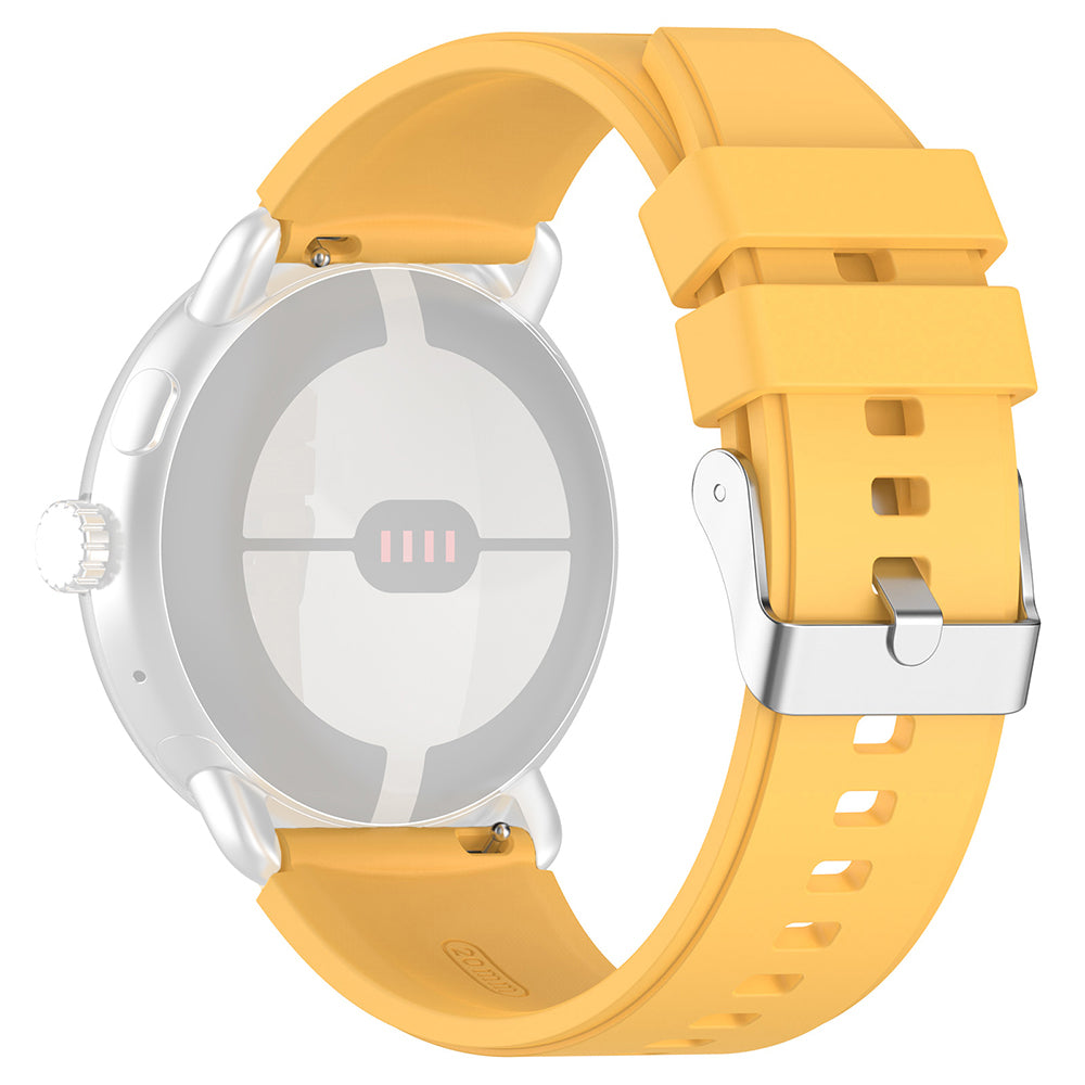 Techsuit - Watchband 20mm (W026) - Samsung Galaxy Watch 4/5/Active 2, Huawei Watch GT 3 (42mm)/GT 3 Pro (43mm) - Yellow