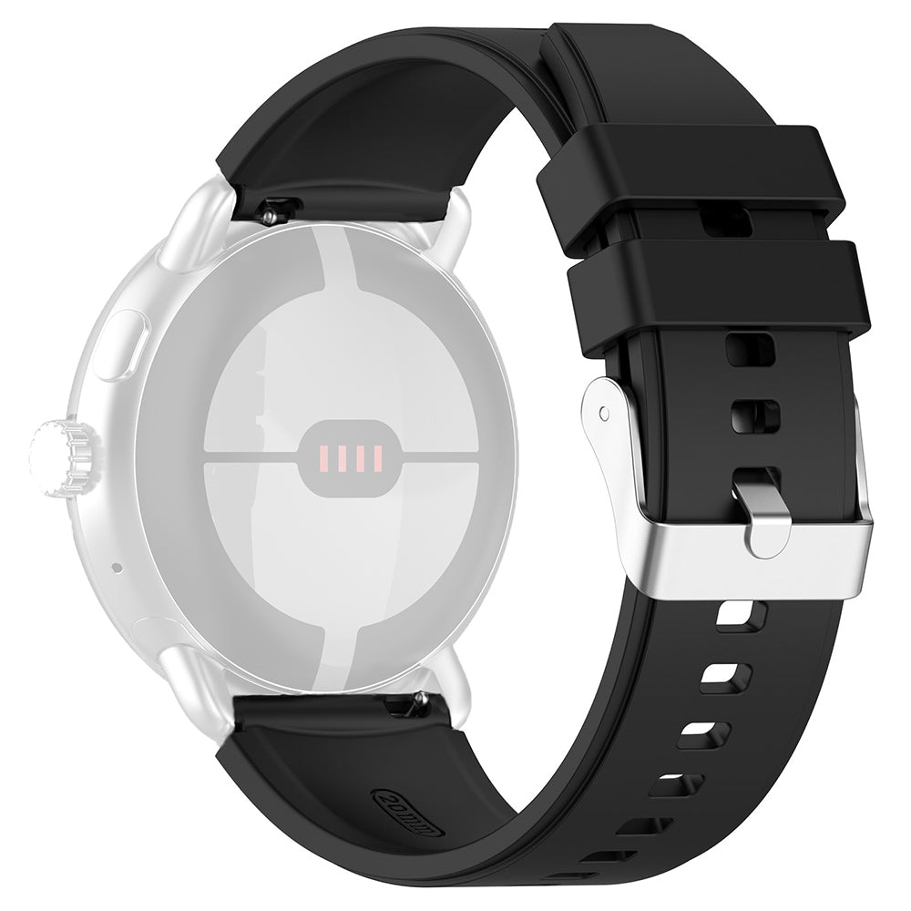 Techsuit - Watchband 20mm (W026) - Samsung Galaxy Watch 4/5/Active 2, Huawei Watch GT 3 (42mm)/GT 3 Pro (43mm) - Black