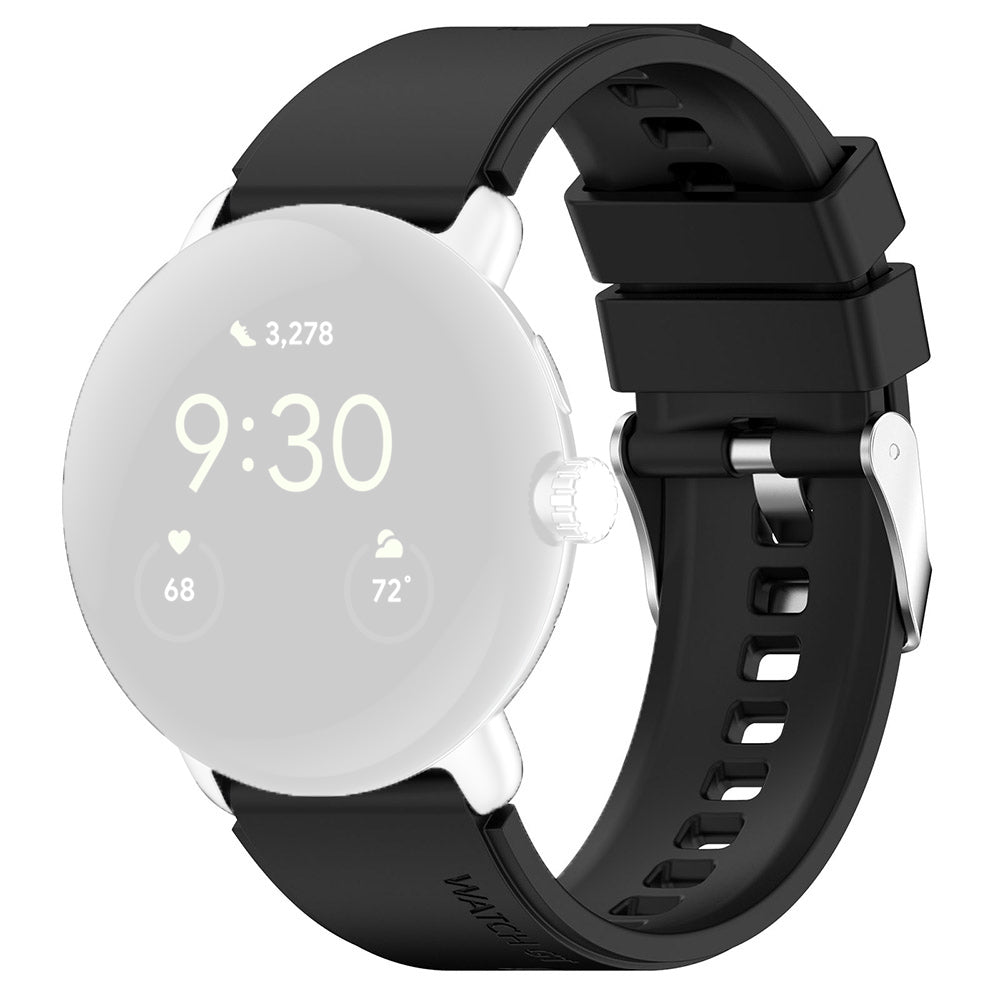 Techsuit - Watchband 20mm (W026) - Samsung Galaxy Watch 4/5/Active 2, Huawei Watch GT 3 (42mm)/GT 3 Pro (43mm) - Black