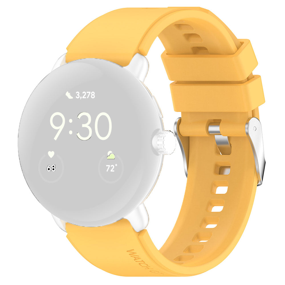 Techsuit - Watchband 20mm (W026) - Samsung Galaxy Watch 4/5/Active 2, Huawei Watch GT 3 (42mm)/GT 3 Pro (43mm) - Yellow