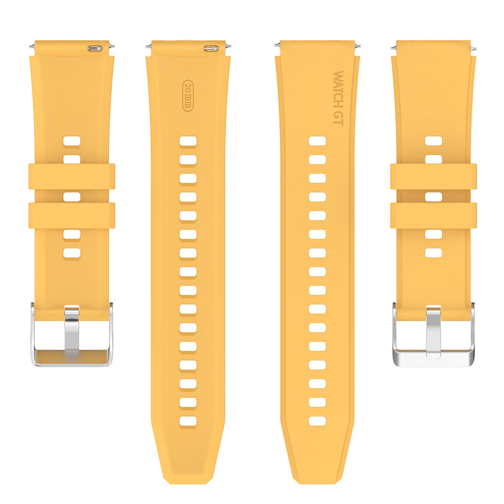 Techsuit - Watchband 20mm (W026) - Samsung Galaxy Watch 4/5/Active 2, Huawei Watch GT 3 (42mm)/GT 3 Pro (43mm) - Yellow