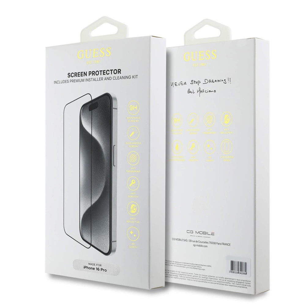 Guess - Classic 2.5D Outline (GUTGP16SBOKGCIT) - iPhone 16 - Black