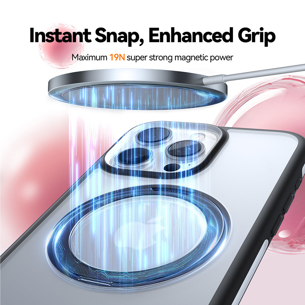 Torras - Ostand R Fusion MagSafe Series - iPhone 16 Pro - Black