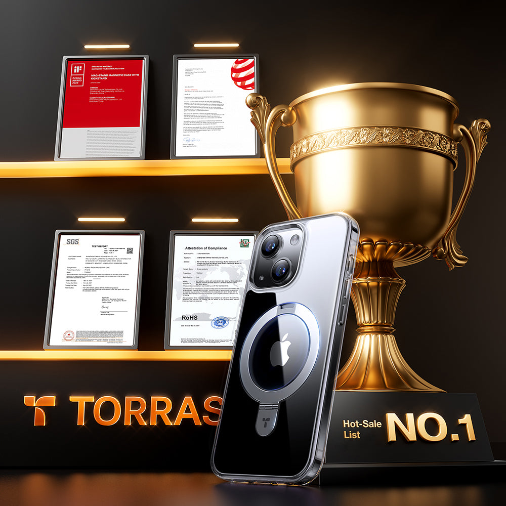 Torras - Ostand MagSafe Series - iPhone 15 - Clear
